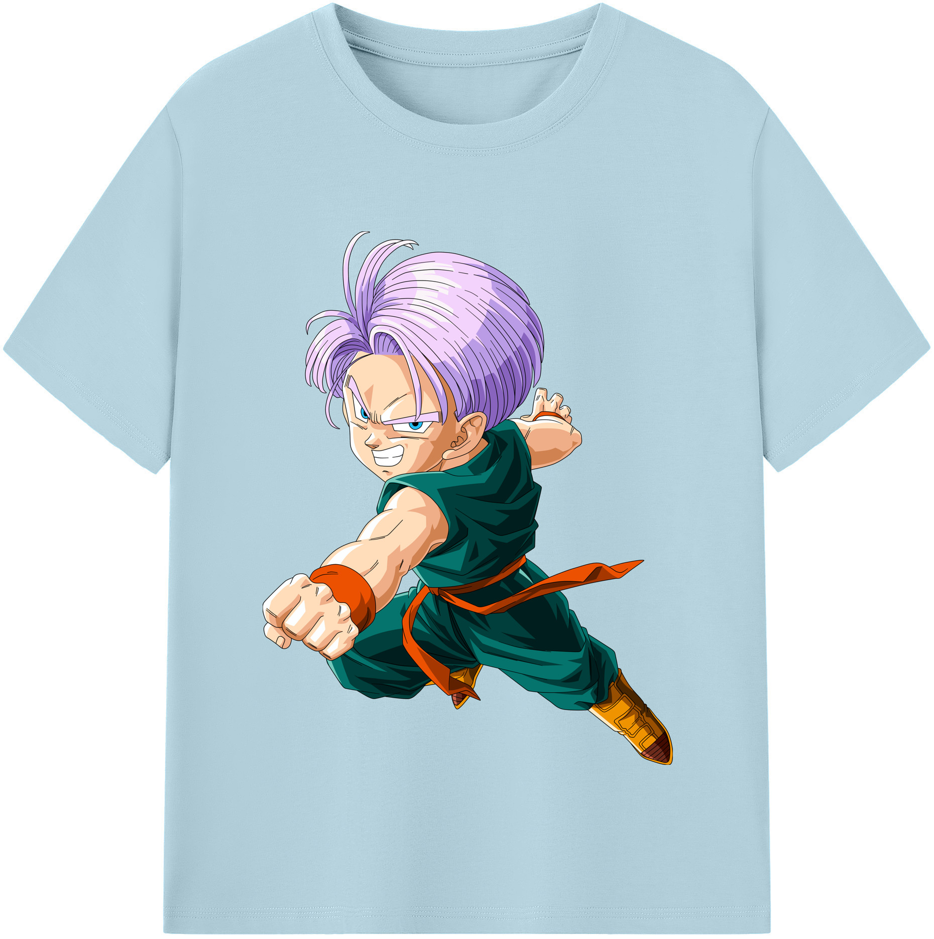 （画像用） ドラゴンボール トランクス（Torankusu）DRAGON BALL Trunks 綿100％半袖Tシャツ（フロントプリント）